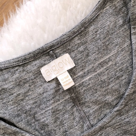 A:Glow Gray Maternity Maxi Dress - Picture 3 of 3